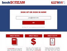 Tablet Screenshot of bookscream.com